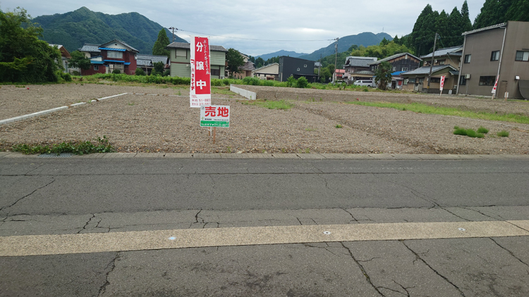 味真野公民館前!86坪の広い土地 味真野No2 【売主】